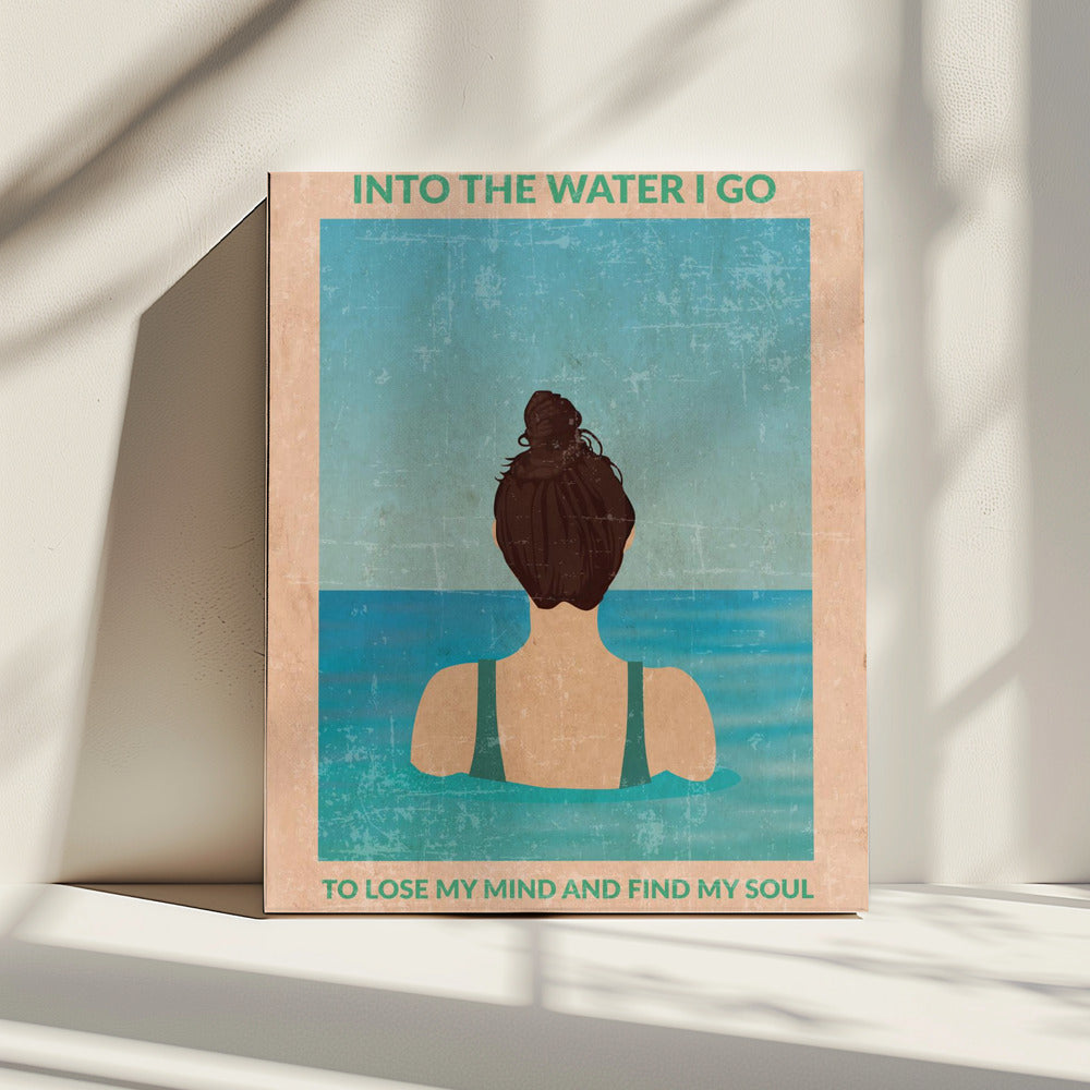 Into the Water Standaard Wandkunst | Canvas