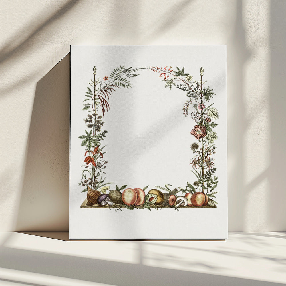 Handgetekende botanische lijst | Canvas