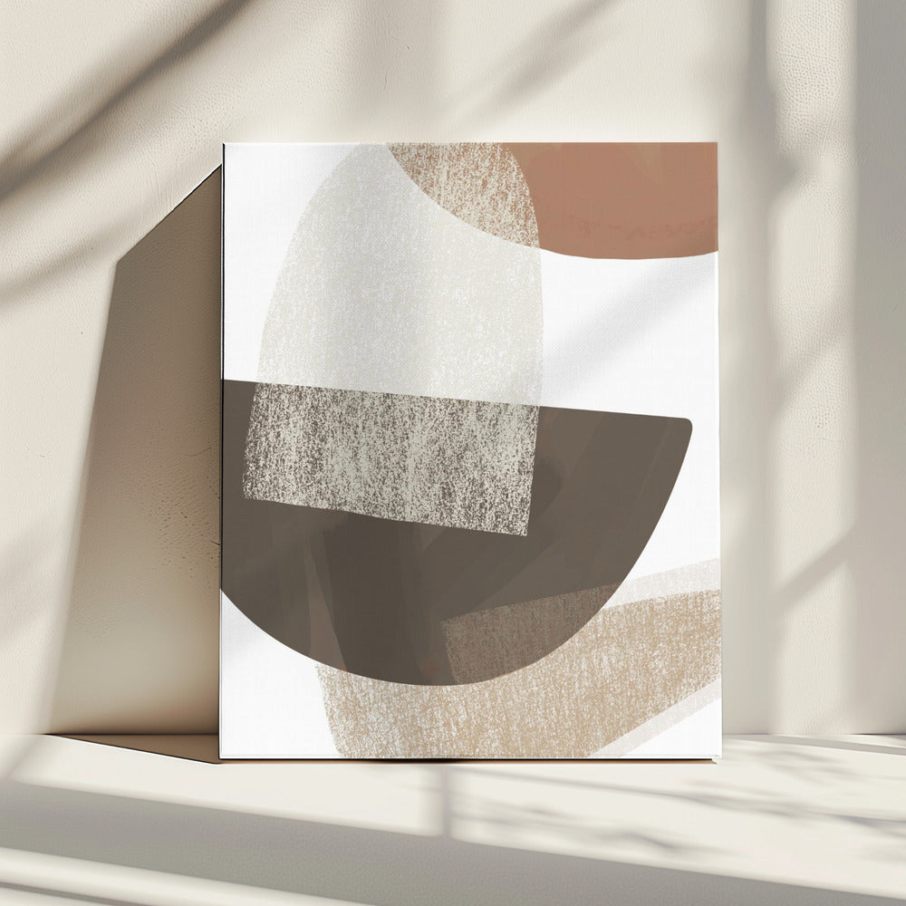 Aardse geometrische kunst | Canvas