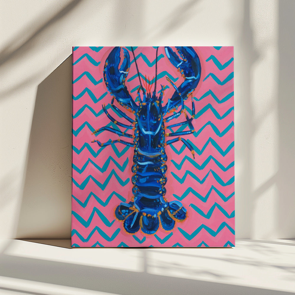Kreeft op zigzag | Canvas