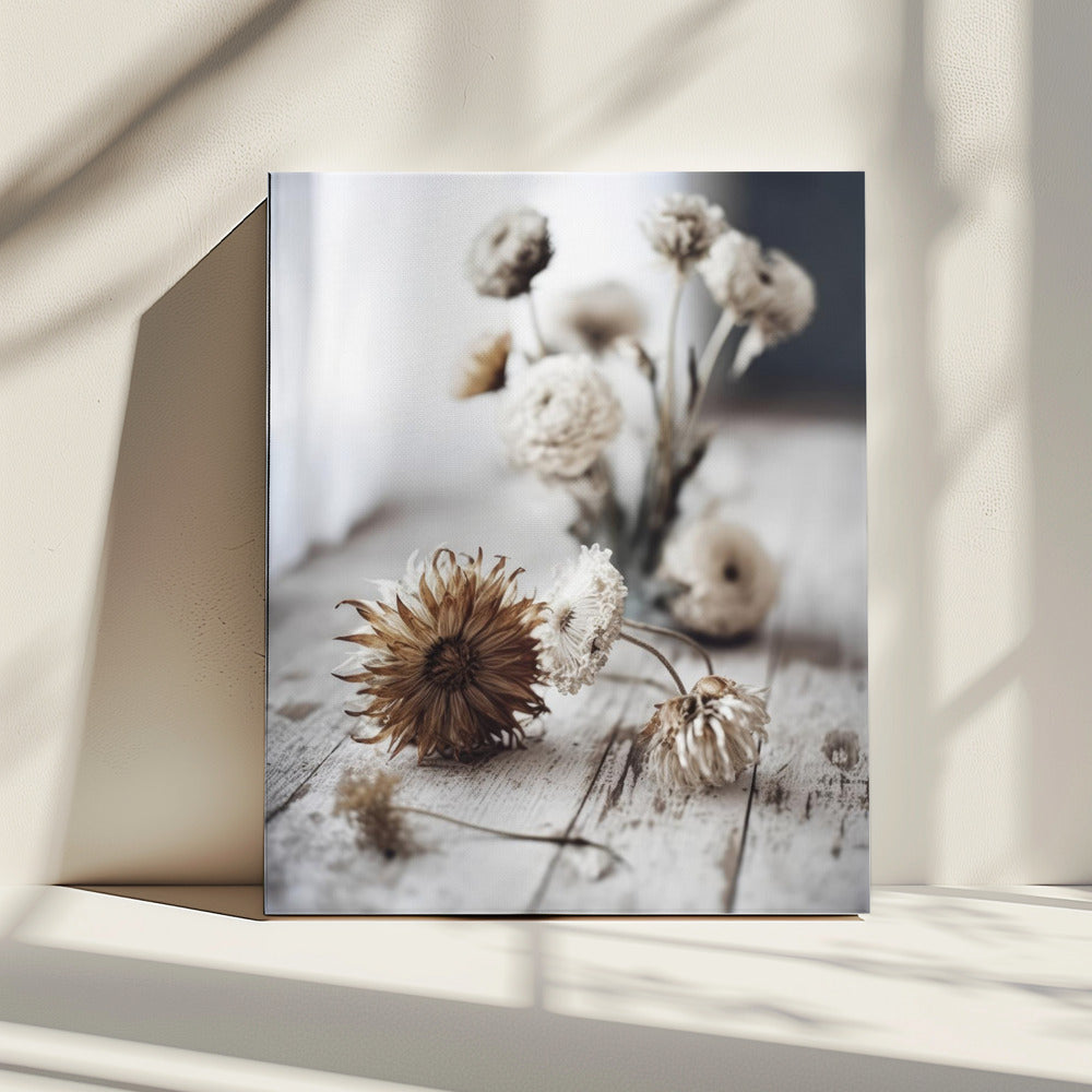 Nostalgische bloemen | Canvas