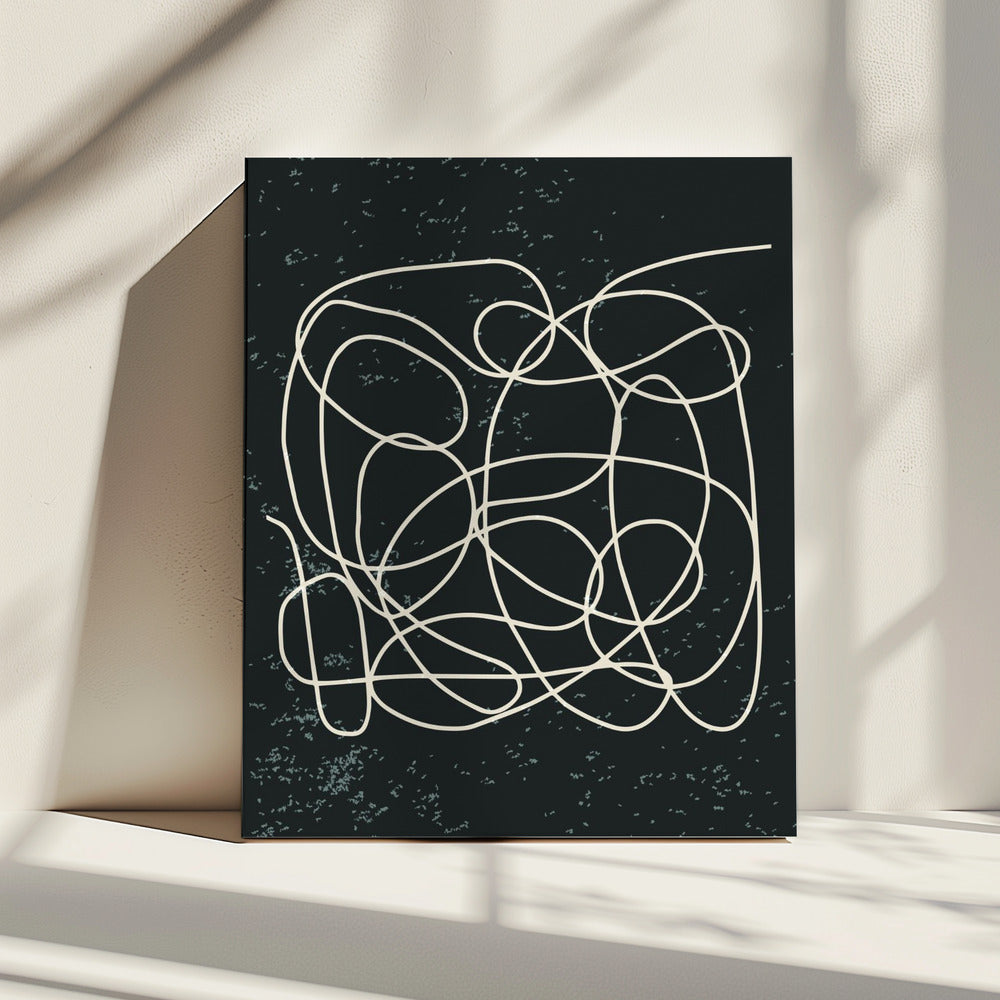 Zwart-witte lijnen #1 | Canvas