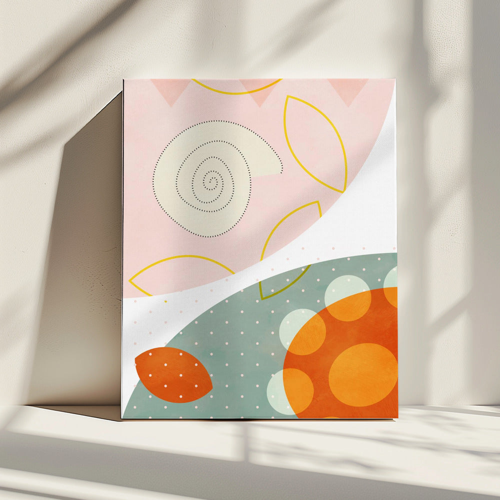 Vriendelijke kleuren Hilma 4 | Canvas