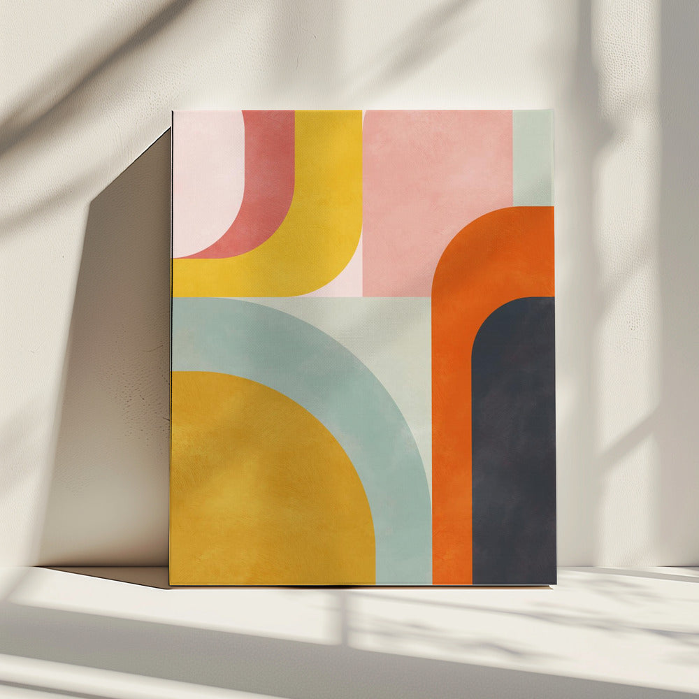 Vriendelijke kleuren2 | Canvas