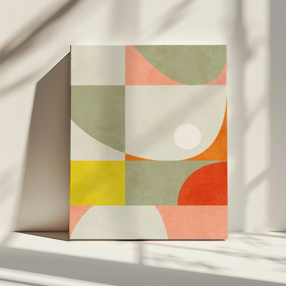 Zomercirkels22 1 V | Canvas
