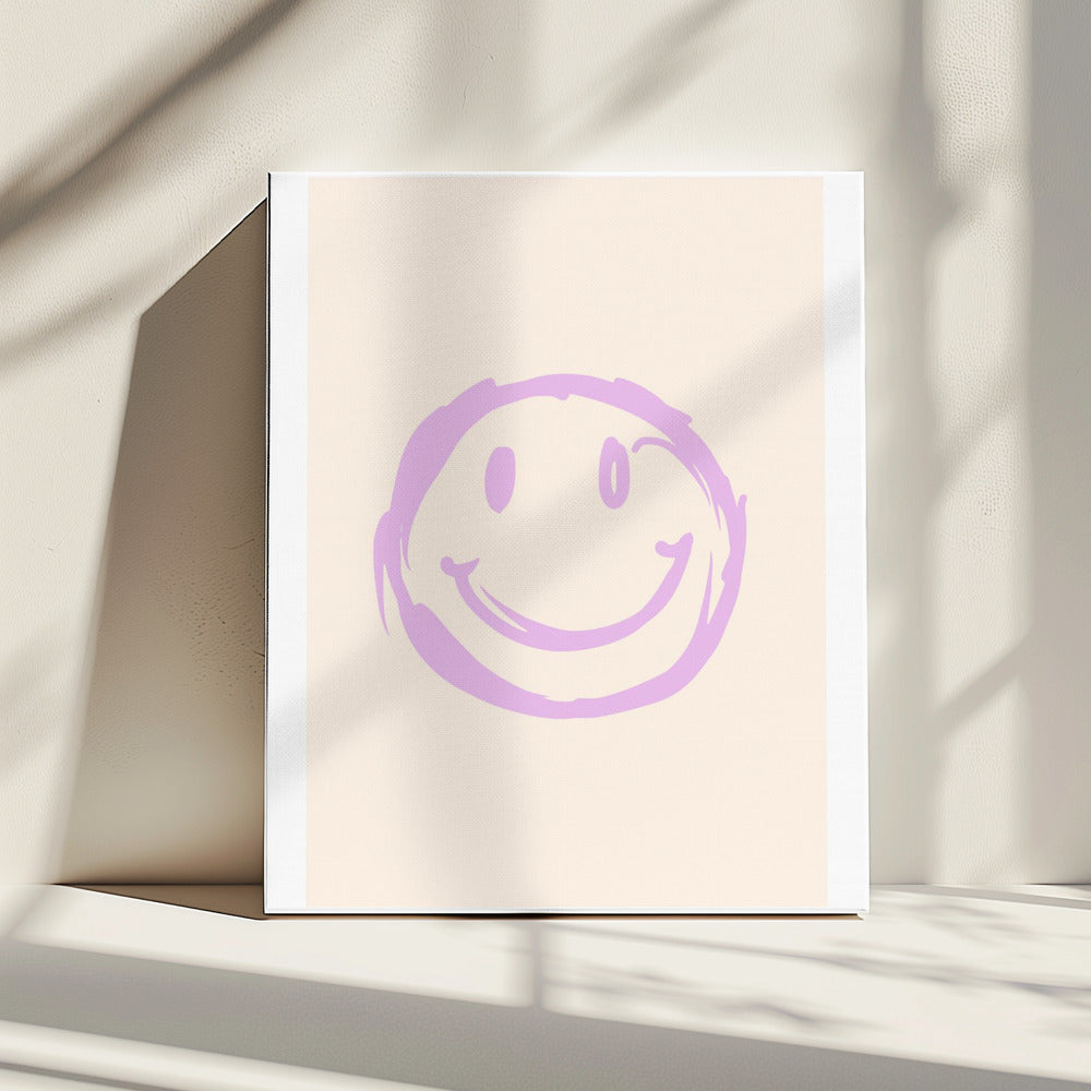 Paarse Smiley | Canvas