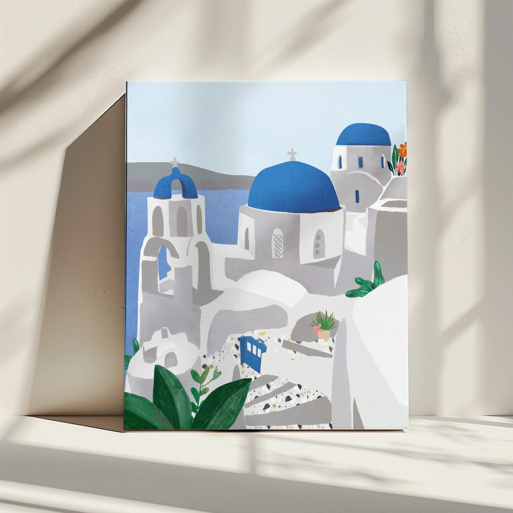 Santorini eiland | Canvas