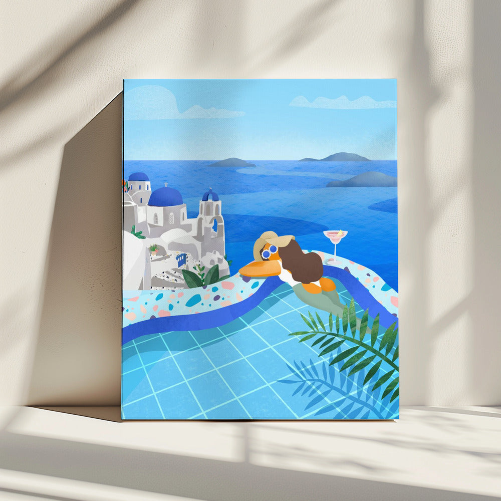 Zomer in Griekenland | Canvas