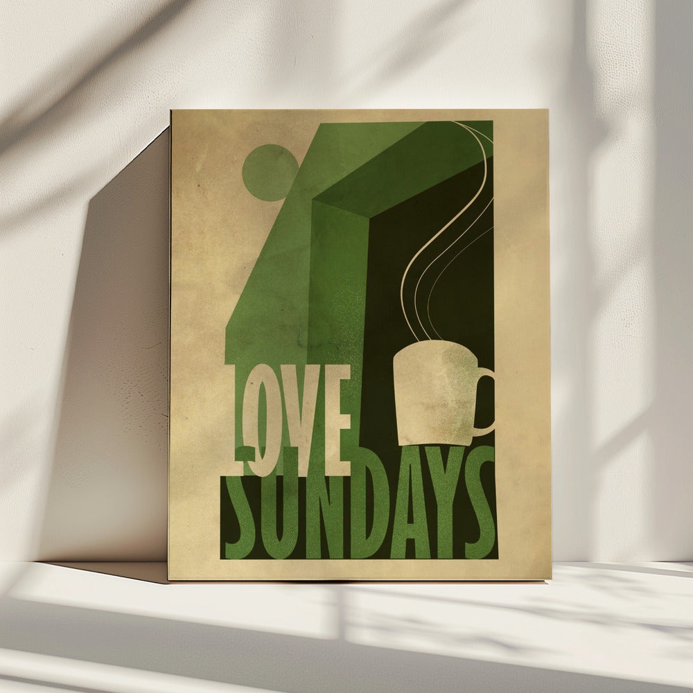 Liefdeszondag print | Canvas