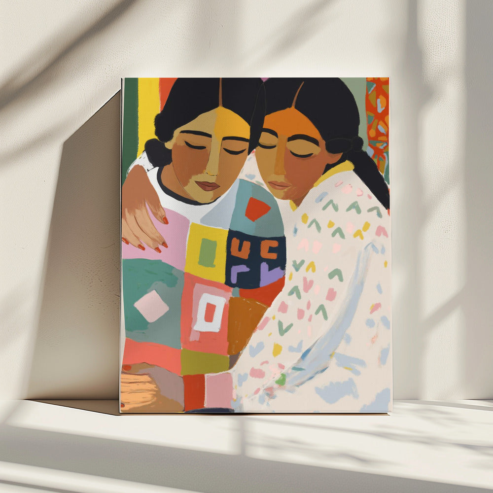 Warme knuffel | Canvas