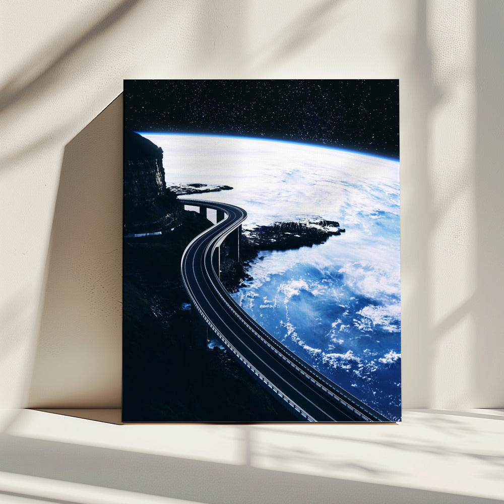 Weg naar oneindigheid | Canvas