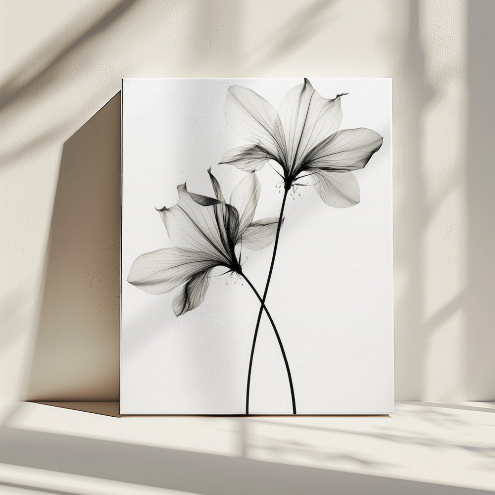 Fluisteringen van bloemblaadjes | Canvas