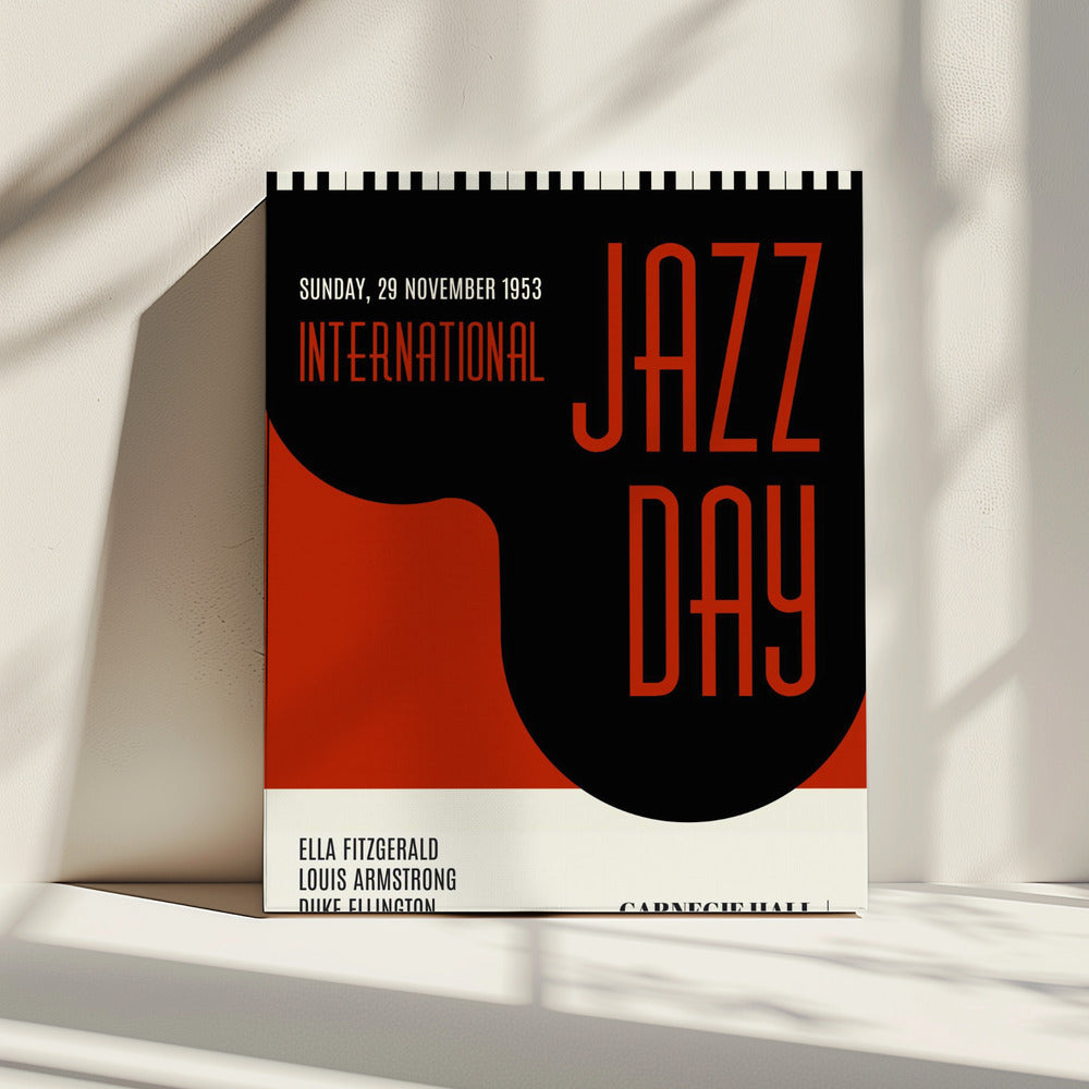 Jazzy Days Dark Red | Canvas