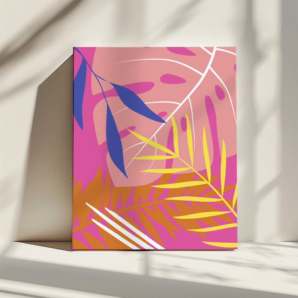 Tropische bladeren | Canvas