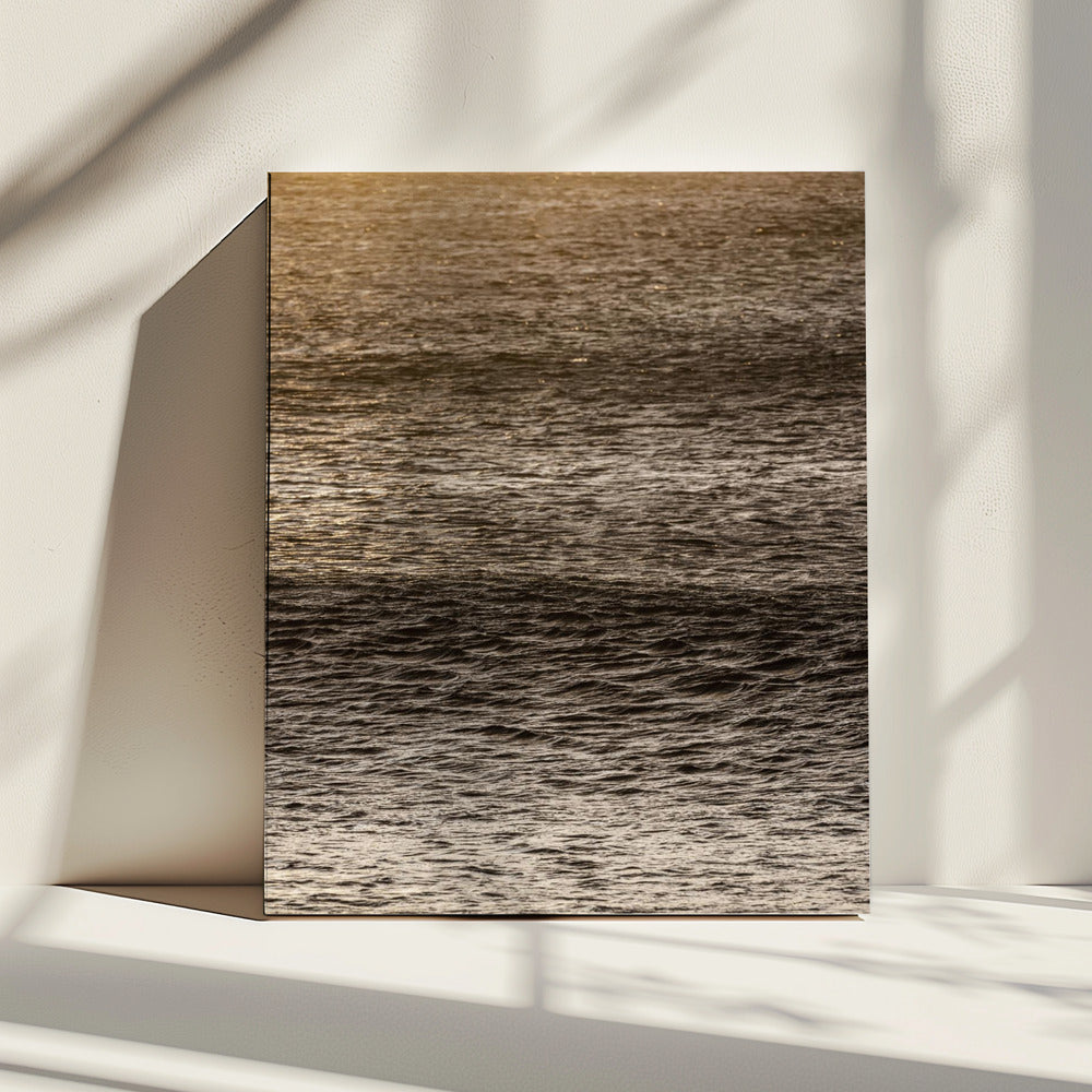 Gouden vloedgolven | Canvas