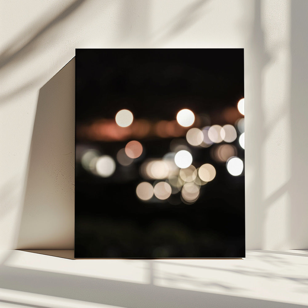 Stadslichten vervagen | Canvas