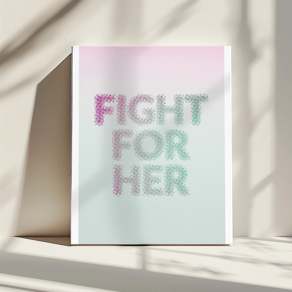Sta voor haar | Canvas