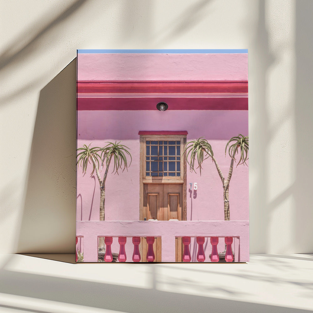 Perzikkleurige gevel | Canvas
