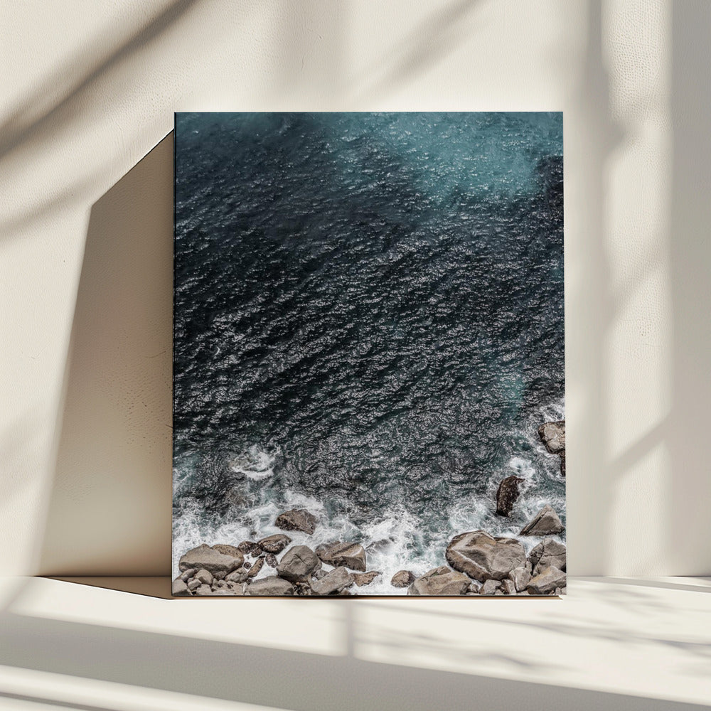 Golven van de rotsachtige kustlijn | Canvas