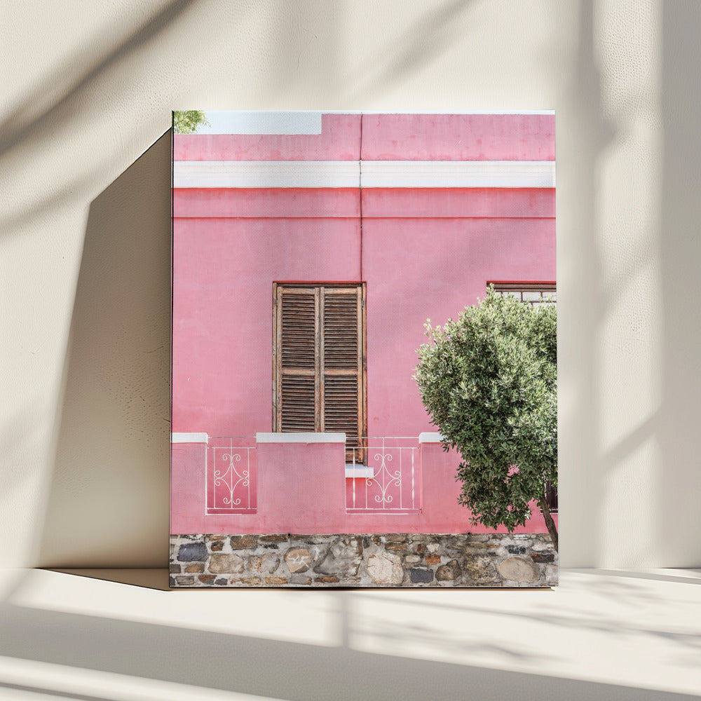 Roze Gevel Sereniteit | Canvas