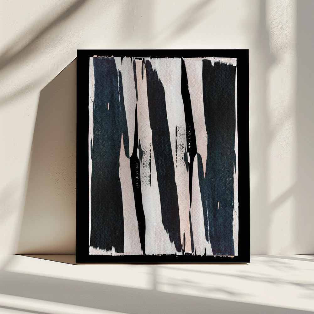 Monochrome strepen | Canvas