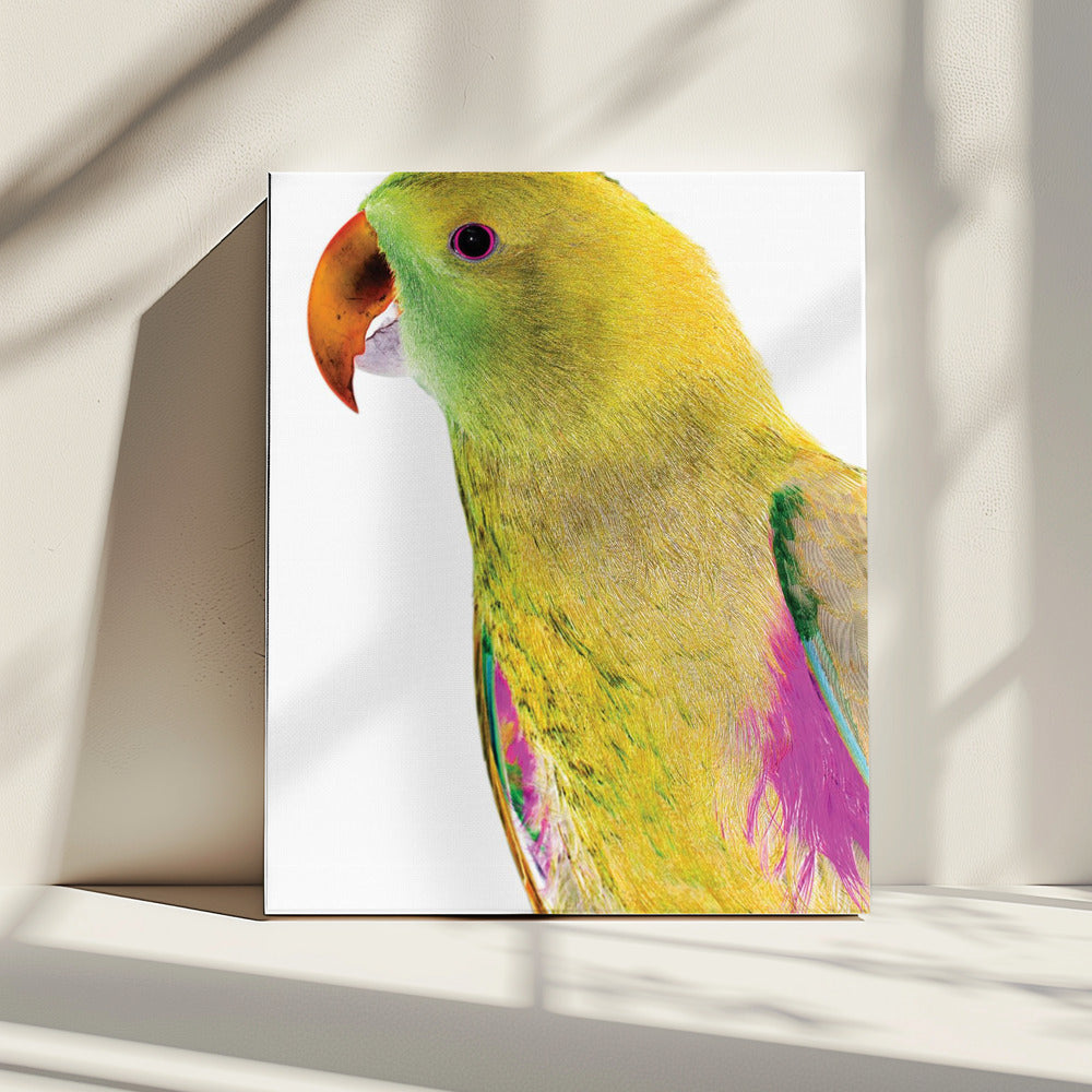 Levendig papegaaienprofiel | Canvas