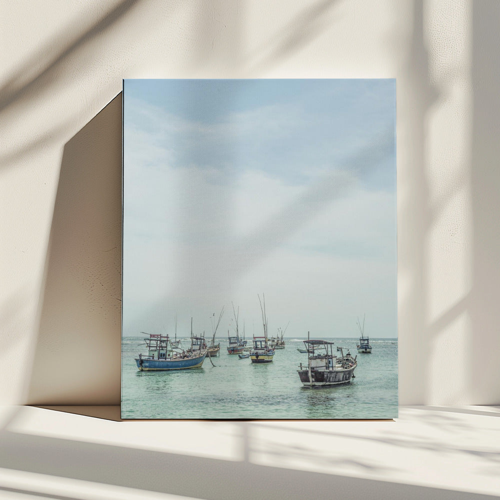 Tranquil Sea Vessels | Canvas