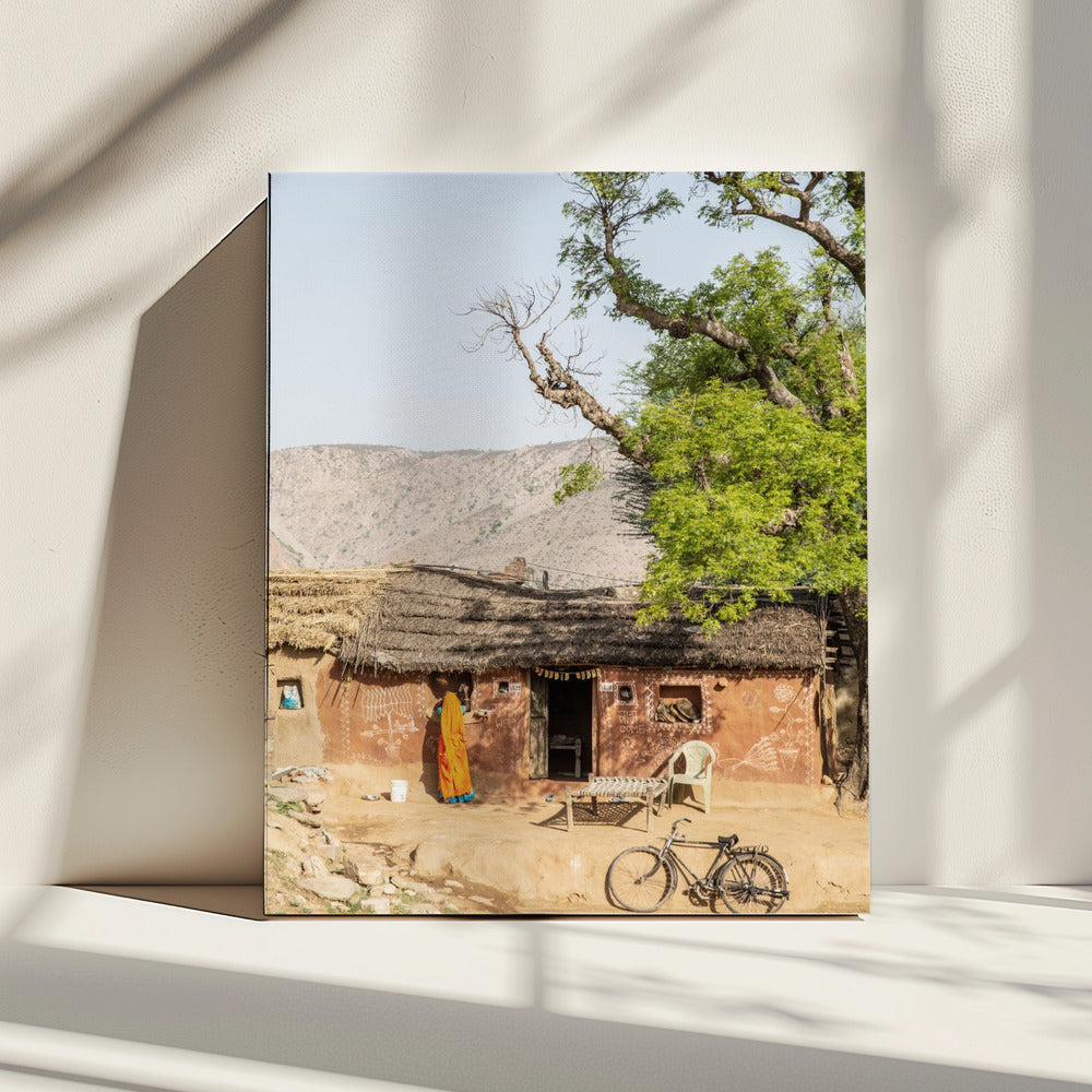 Rustiek Indiaas dorpsgezicht | Canvas