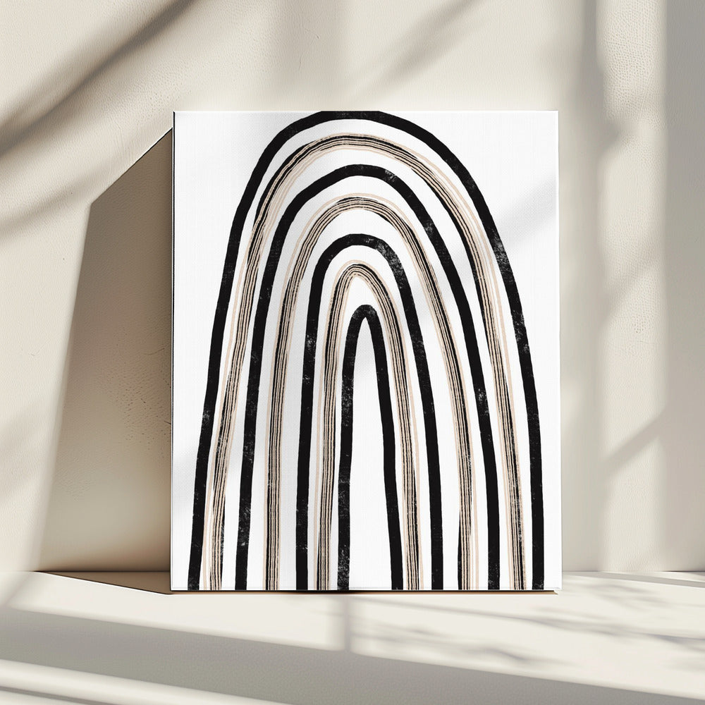 Monochrome bogen | Canvas