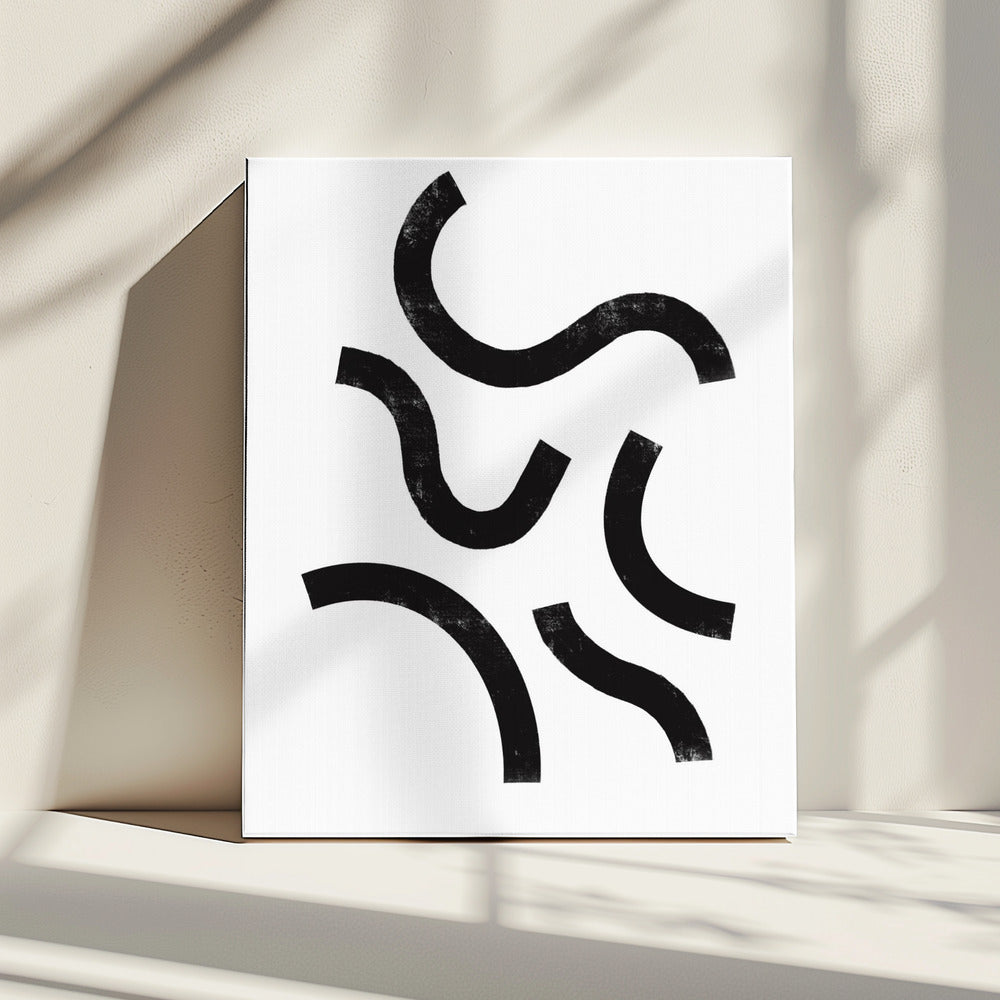 Gebogen ritmes | Canvas