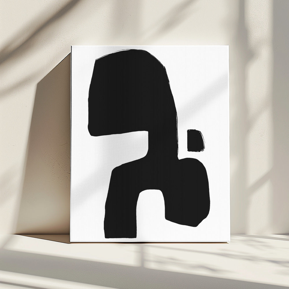 Monochroom silhouet | Canvas