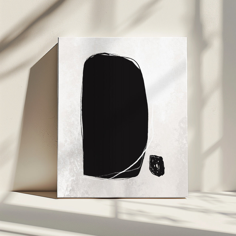 Bold Black Shapes | Canvas