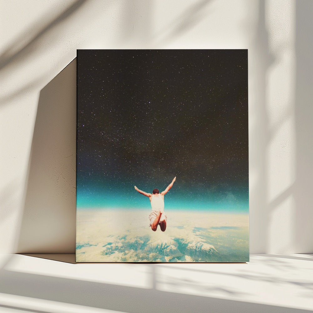 Vallen met een verborgen glimlach | Canvas