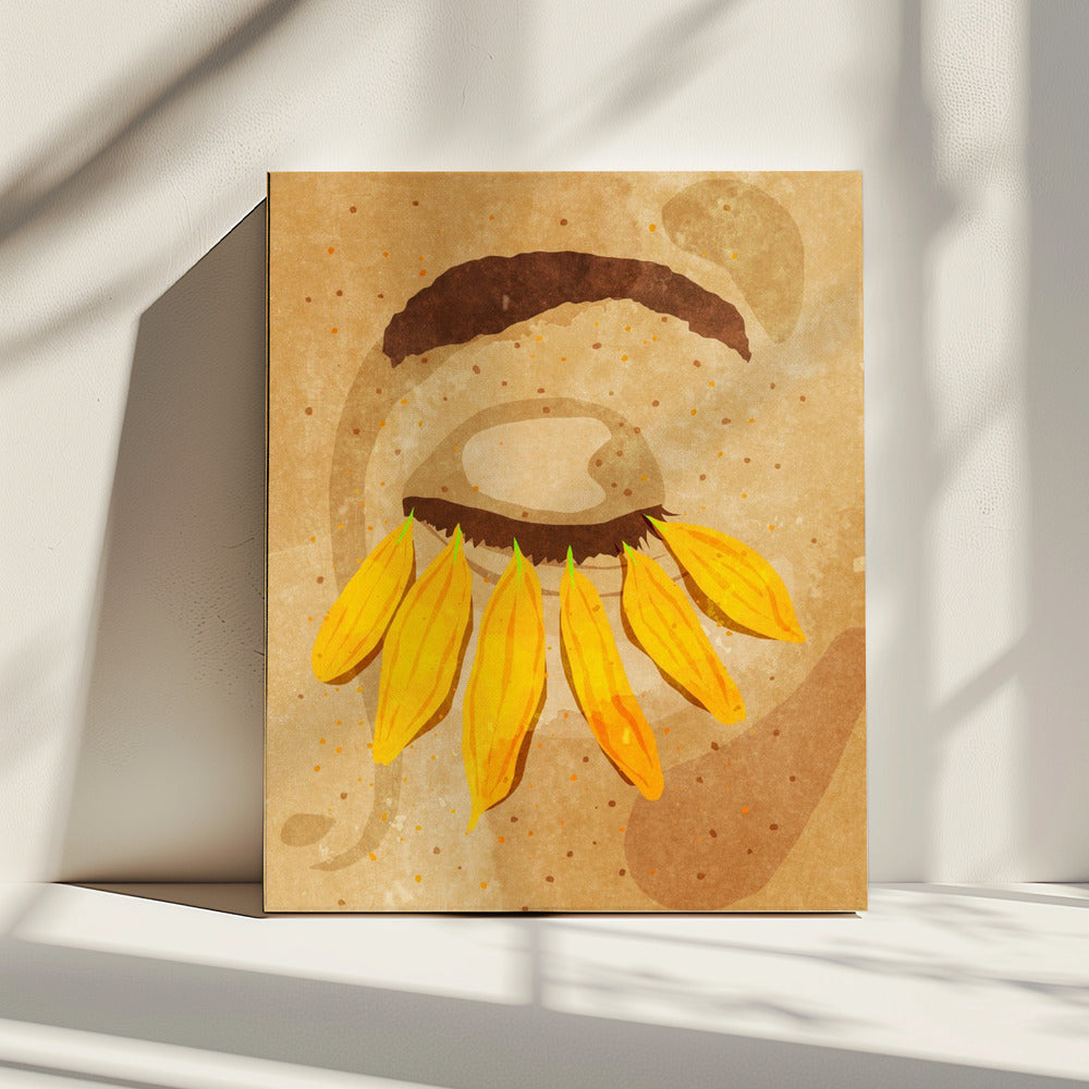 Flower power wimpers | Canvas