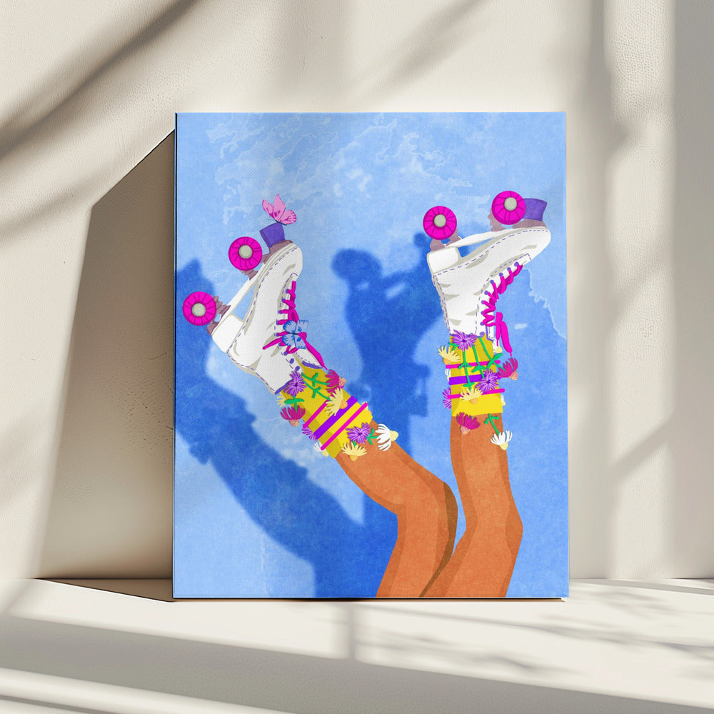 Skate als een meisje | Canvas