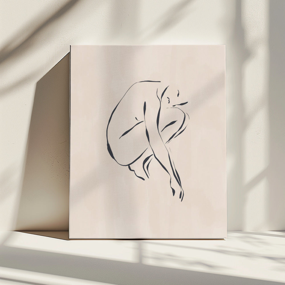 Sitting Contemplating | Canvas