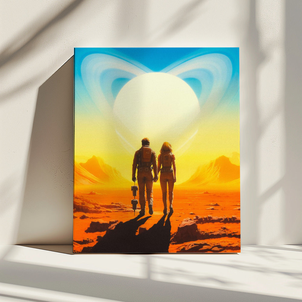 Saturnus Liefde | Canvas