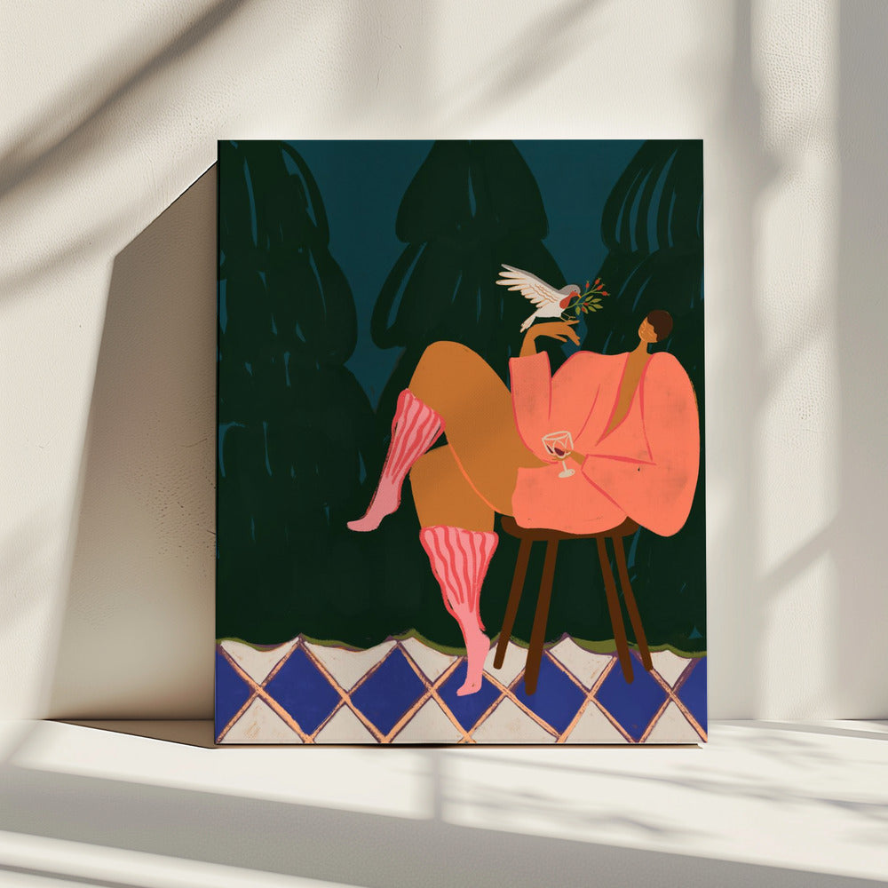 Een klein vogeltje vertelde me | Canvas