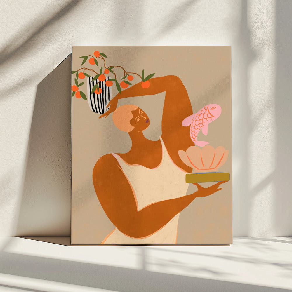 Vis en sinaasappels | Canvas