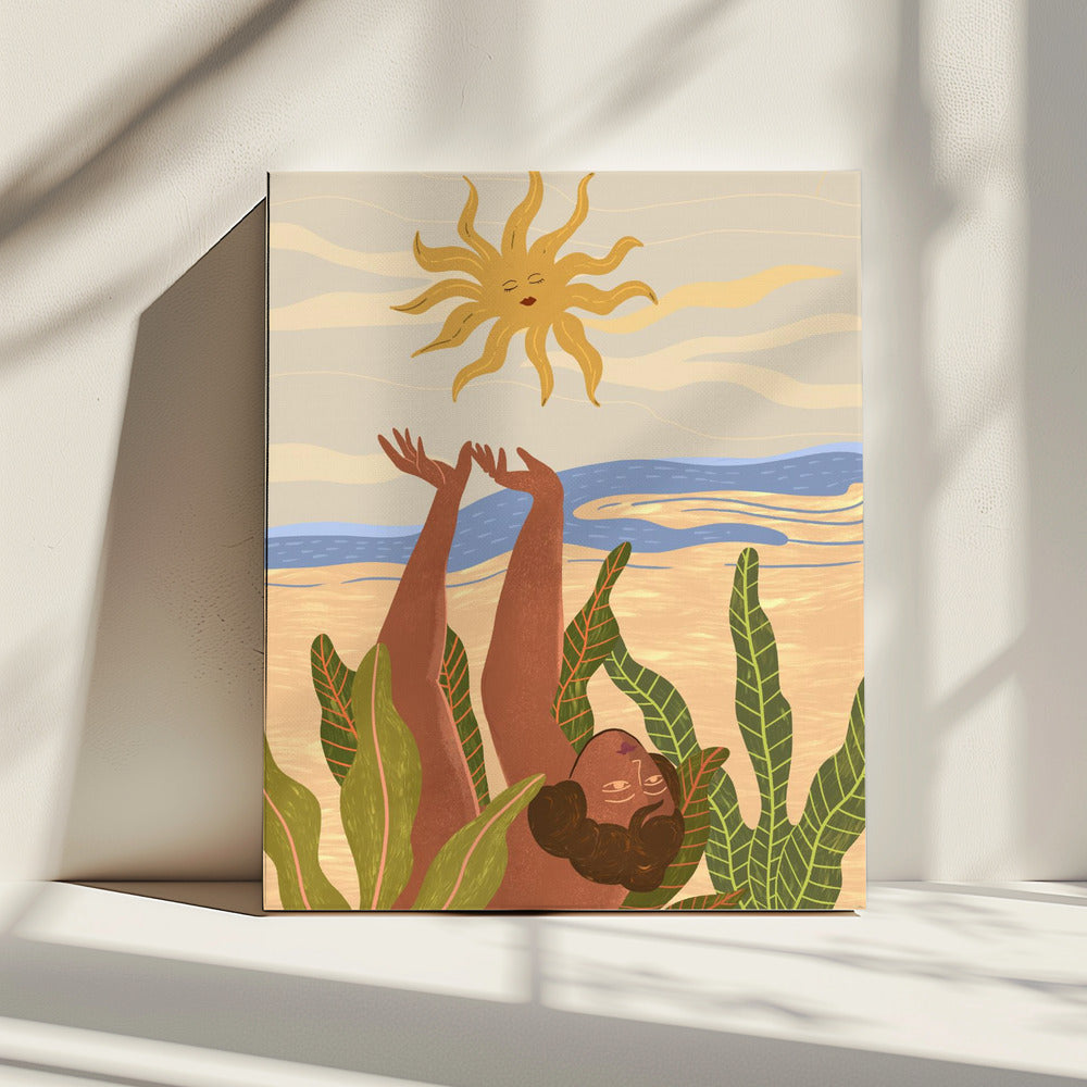 Zonneaanbidding | Canvas