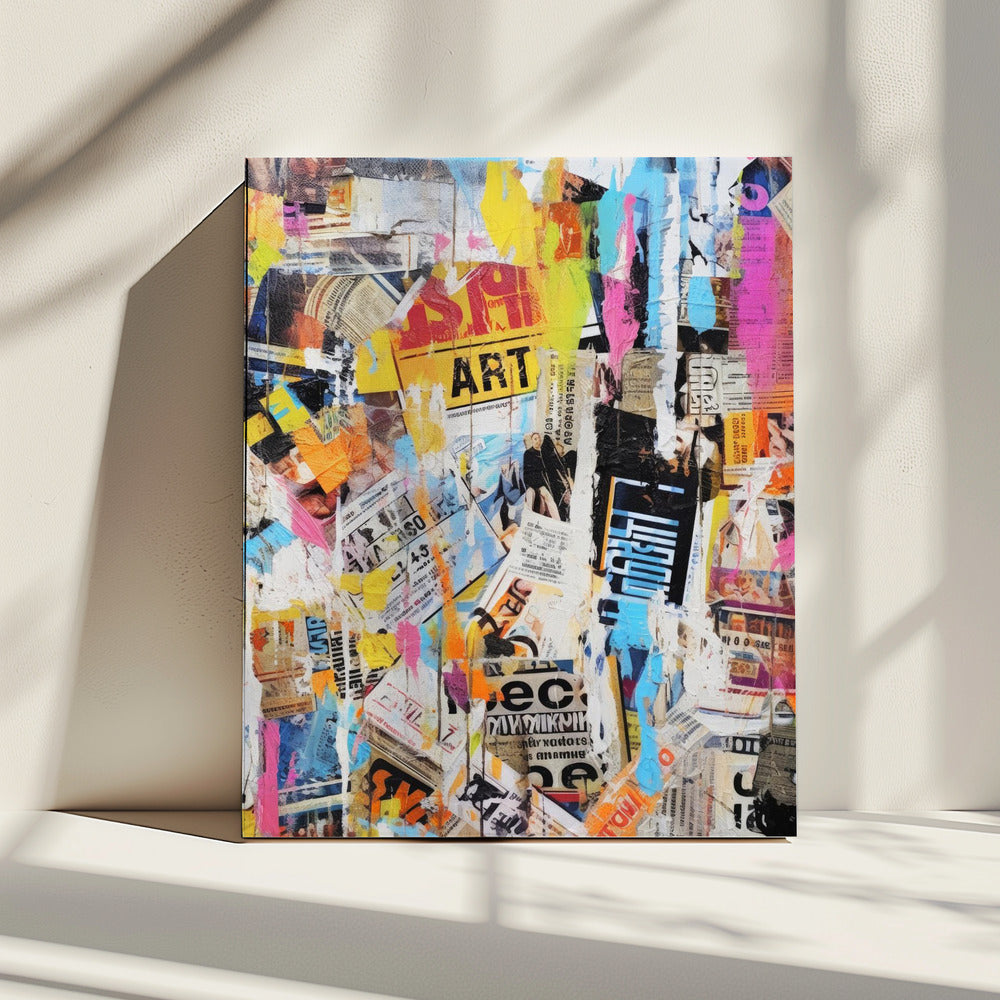 Stedelijke chaos collage | Canvas