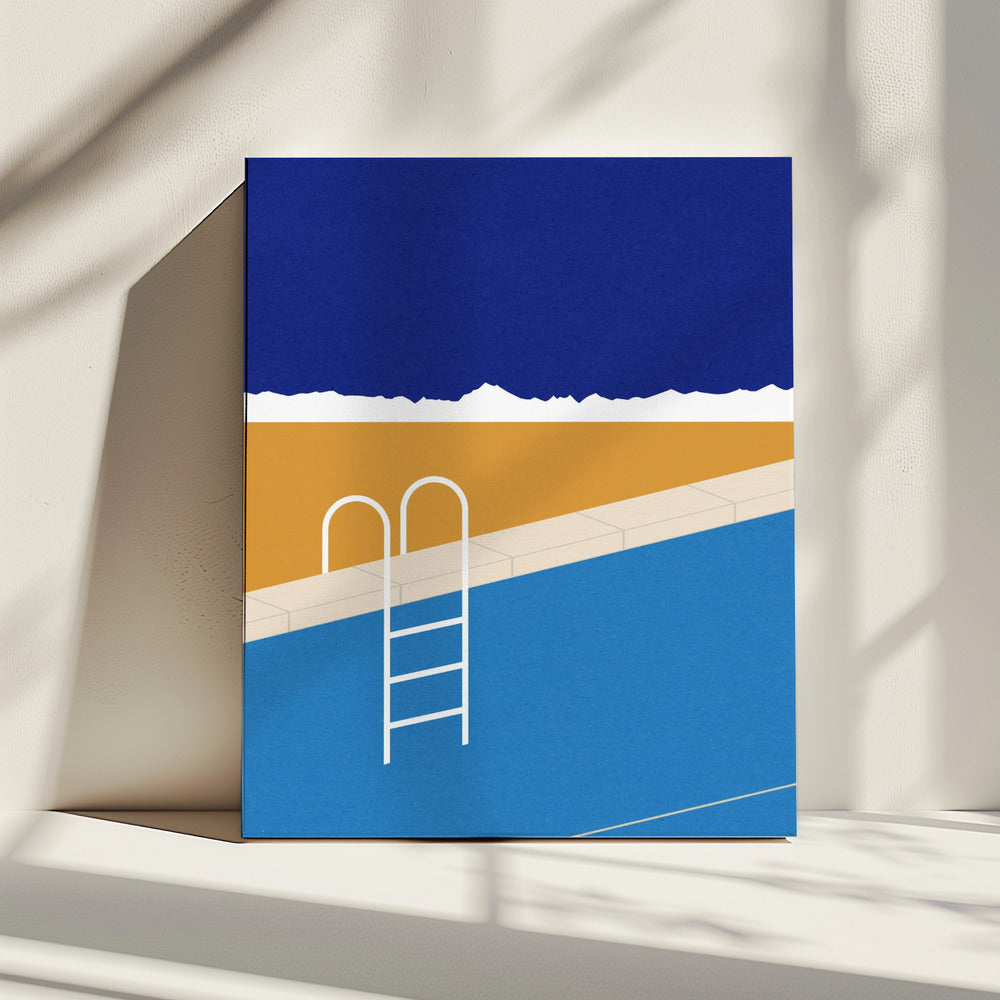 Woestijnzwembad | Canvas
