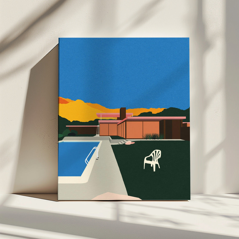 Kaufmann Desert House aan het zwembad | Canvas