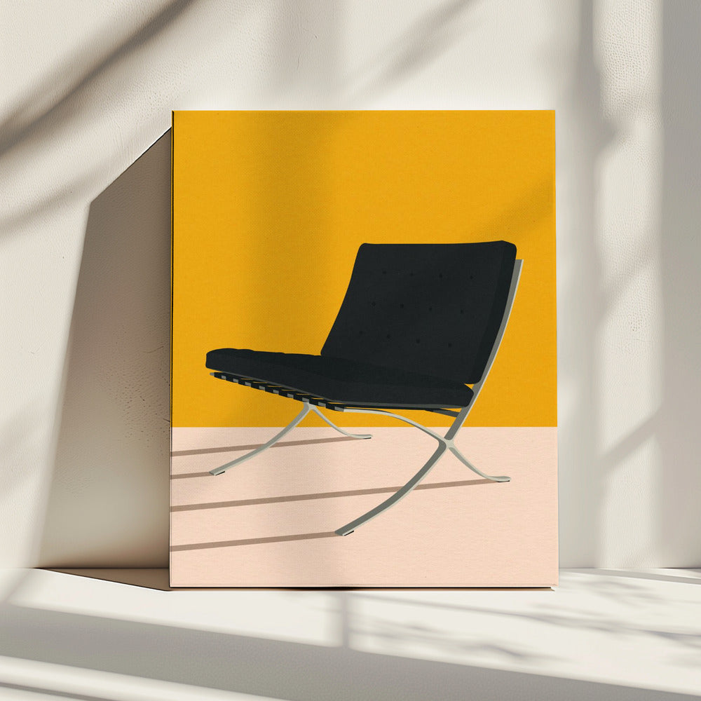 Barcelona-stoel van Mies Van Der Rohe | Canvas