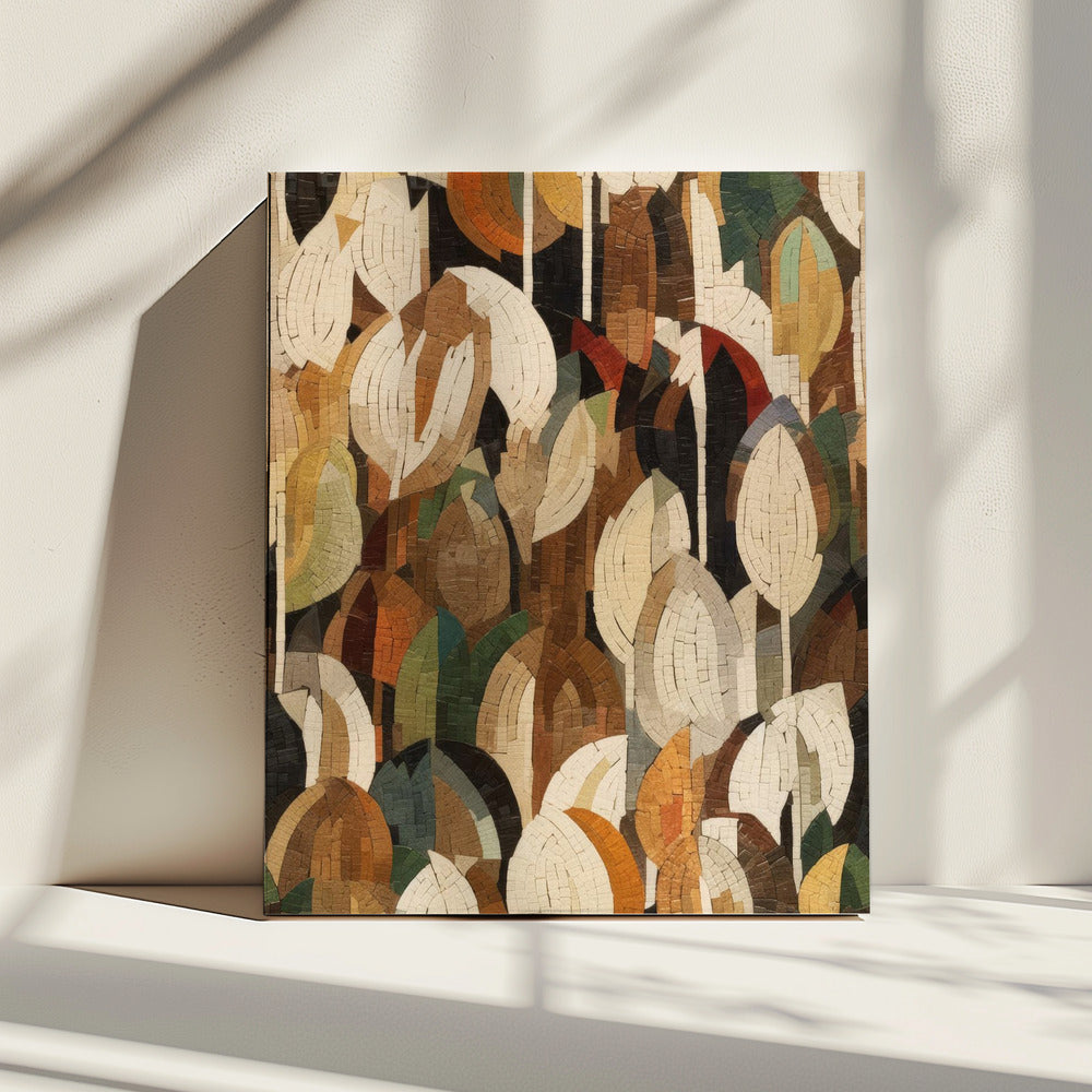 Mozaïek Bos Levendigheid | Canvas