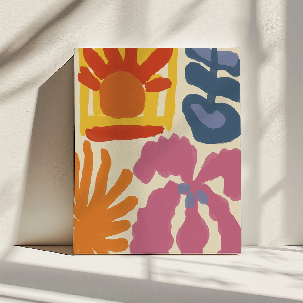 Levendige vormen | Canvas