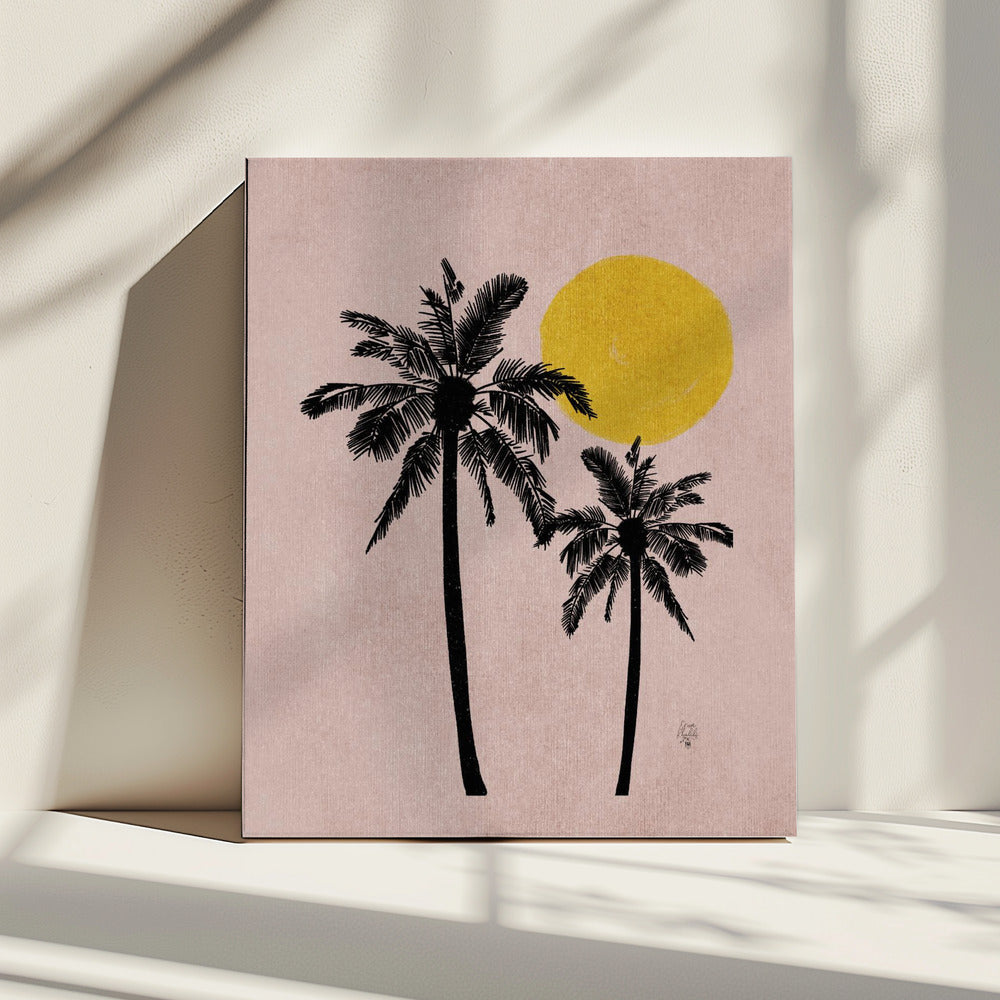 Roze Bg Palmboom Erum Khalili.png | Canvas