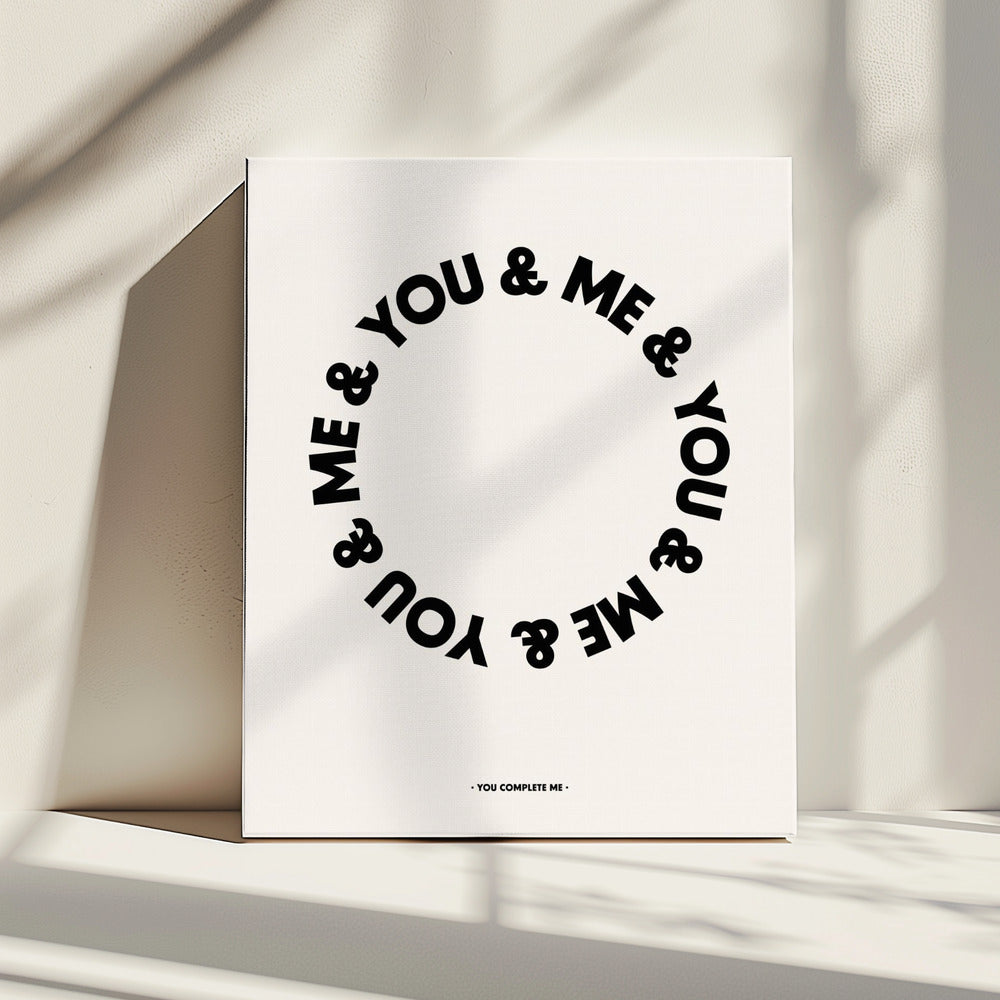 Jij maakt mij compleet | Canvas
