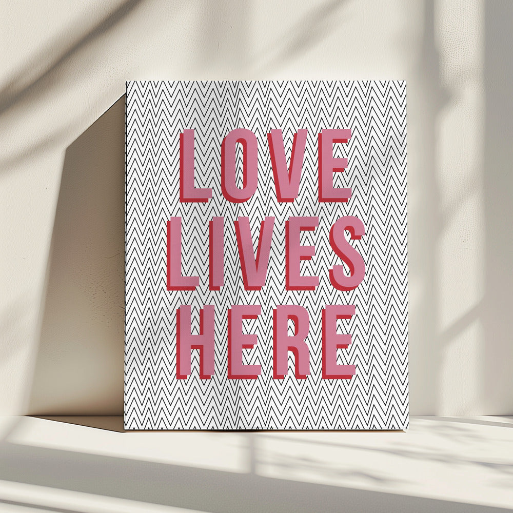 Liefde woont hier | Canvas