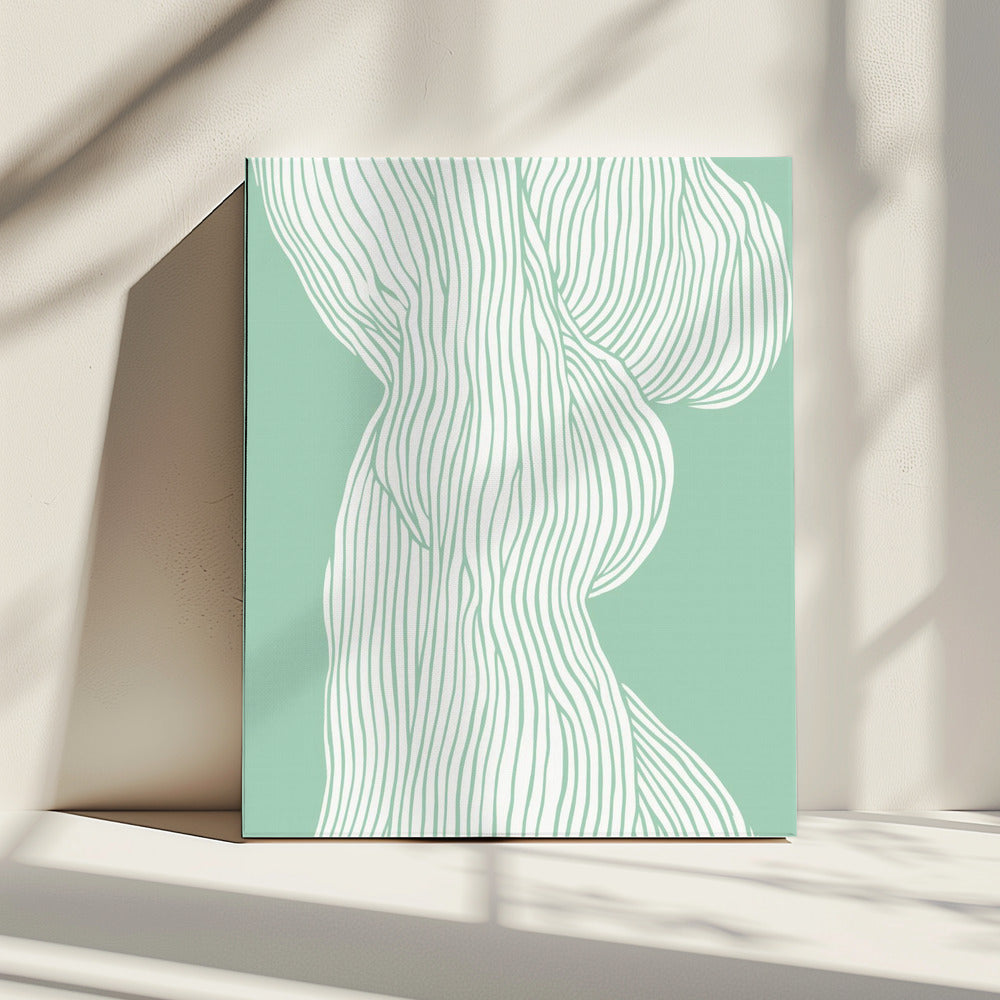 Vloeiende lijn elegantie | Canvas